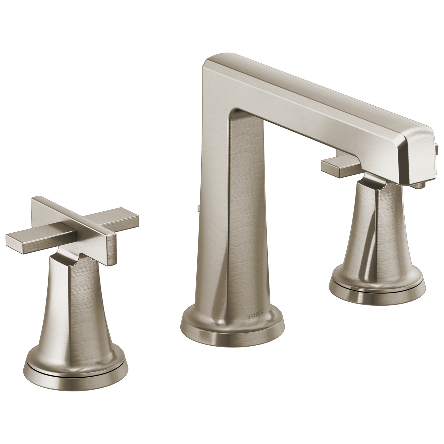 Brizo Levoir 65398LF Widespread Lavatory Faucet with High Spout - Less Handles 1.2 GPM - Luxe Nickel