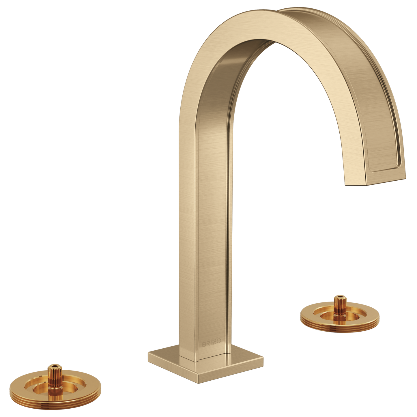 Brizo Frank Lloyd Wright 65399LF Widespread Lavatory Faucet with Arc Spout - Less Handles - Luxe Gold
