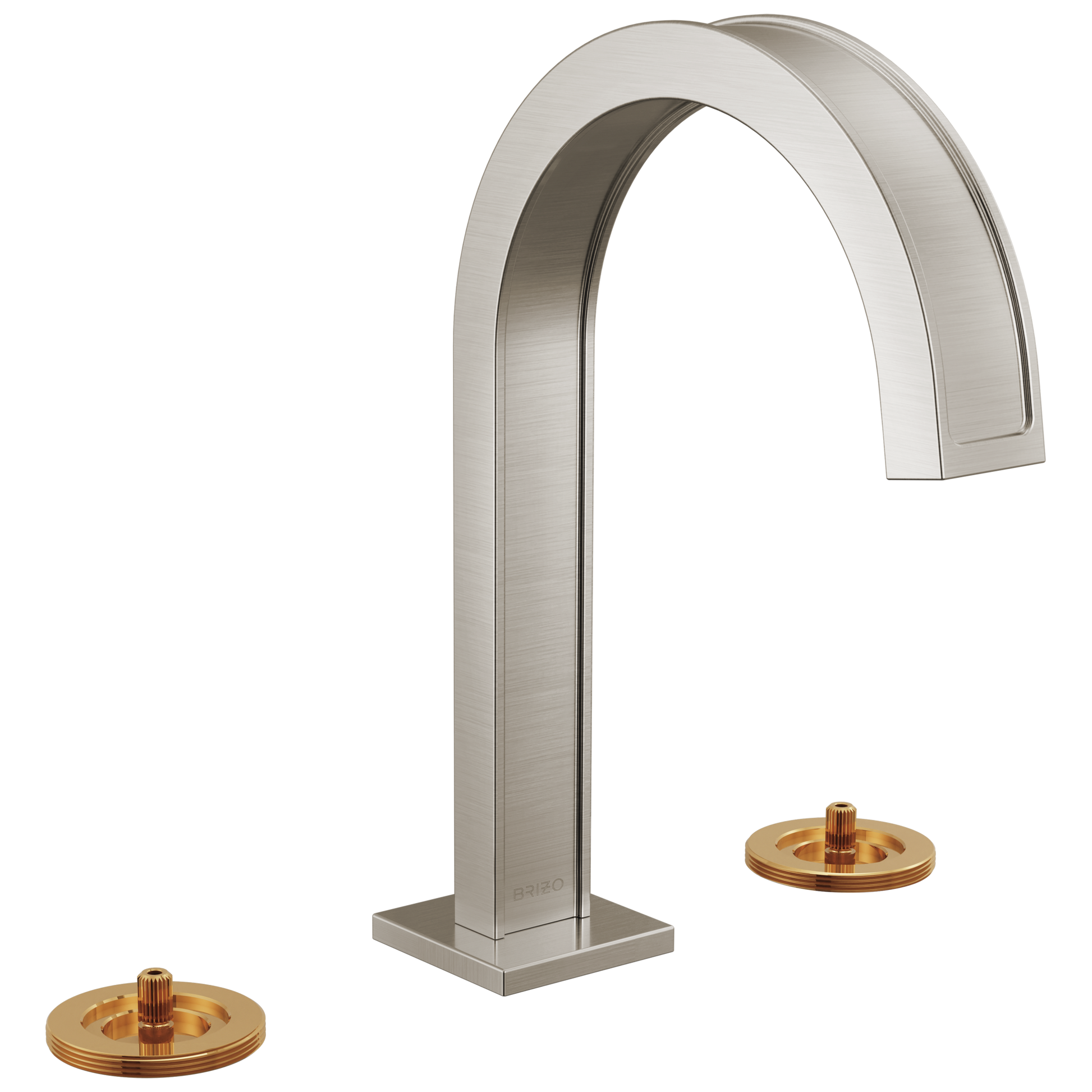 Brizo Frank Lloyd Wright 65399LF Widespread Lavatory Faucet with Arc Spout - Less Handles - Luxe Nickel