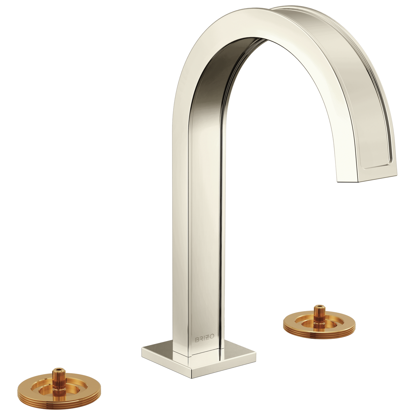 Brizo Frank Lloyd Wright 65399LF Widespread Lavatory Faucet with Arc Spout - Less Handles - Polished Nickel