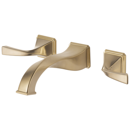 Brizo Virage 65830LF Two-Handle Wall Mount Lavatory Faucet 1.2 GPM