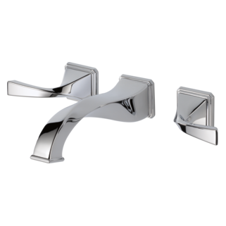 Brizo Virage: Two-Handle Wall Mount Lavatory Faucet 1.5 GPM