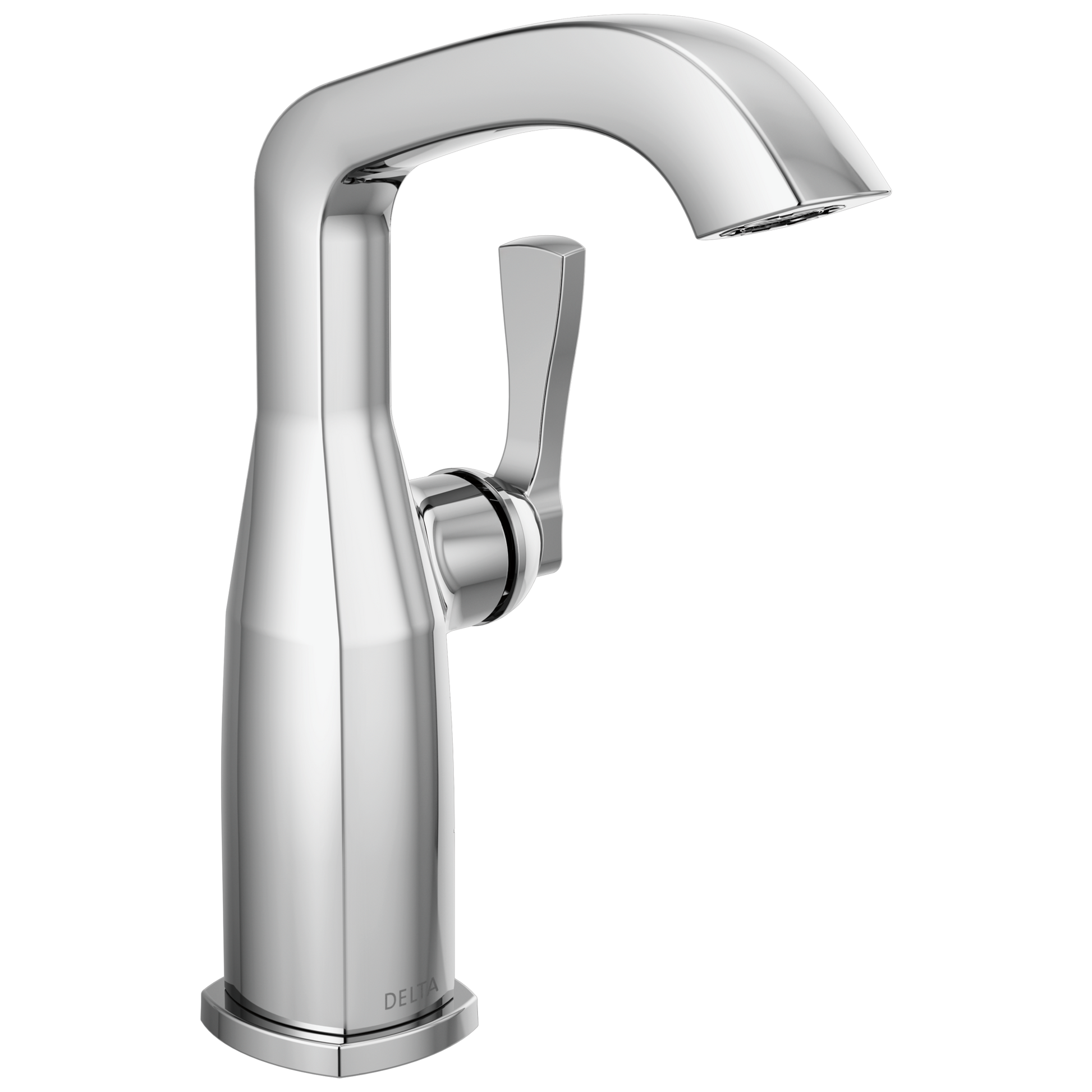Delta Stryke 676 Single Handle Mid-Height Bathroom Faucet - Lumicoat Chrome