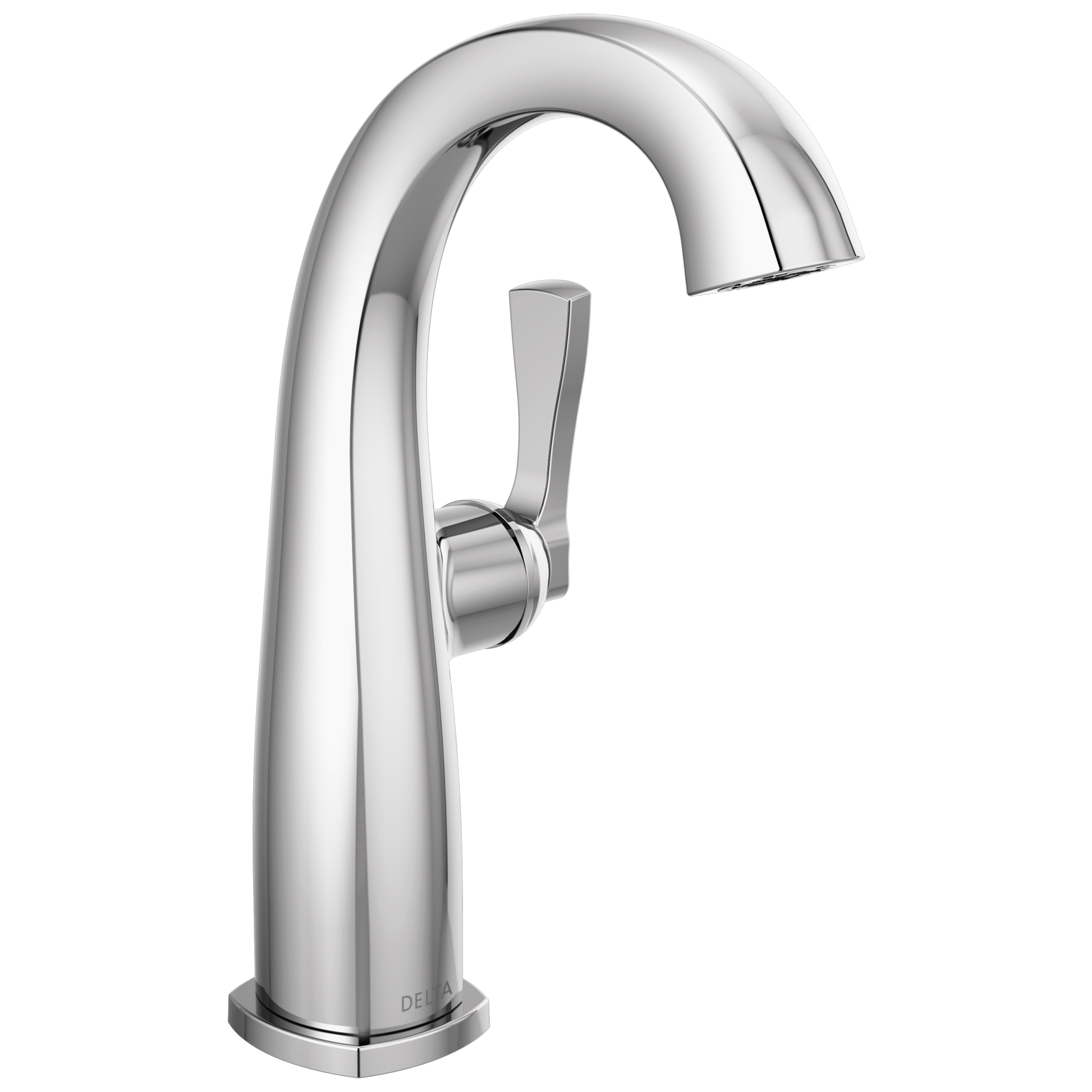 Delta Stryke 677 Single Handle Mid-Height Bathroom Faucet - Lumicoat Chrome