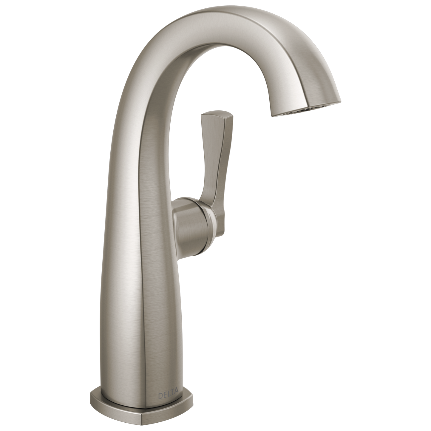 Delta Stryke 677 Single Handle Mid-Height Bathroom Faucet - Lumicoat Stainless
