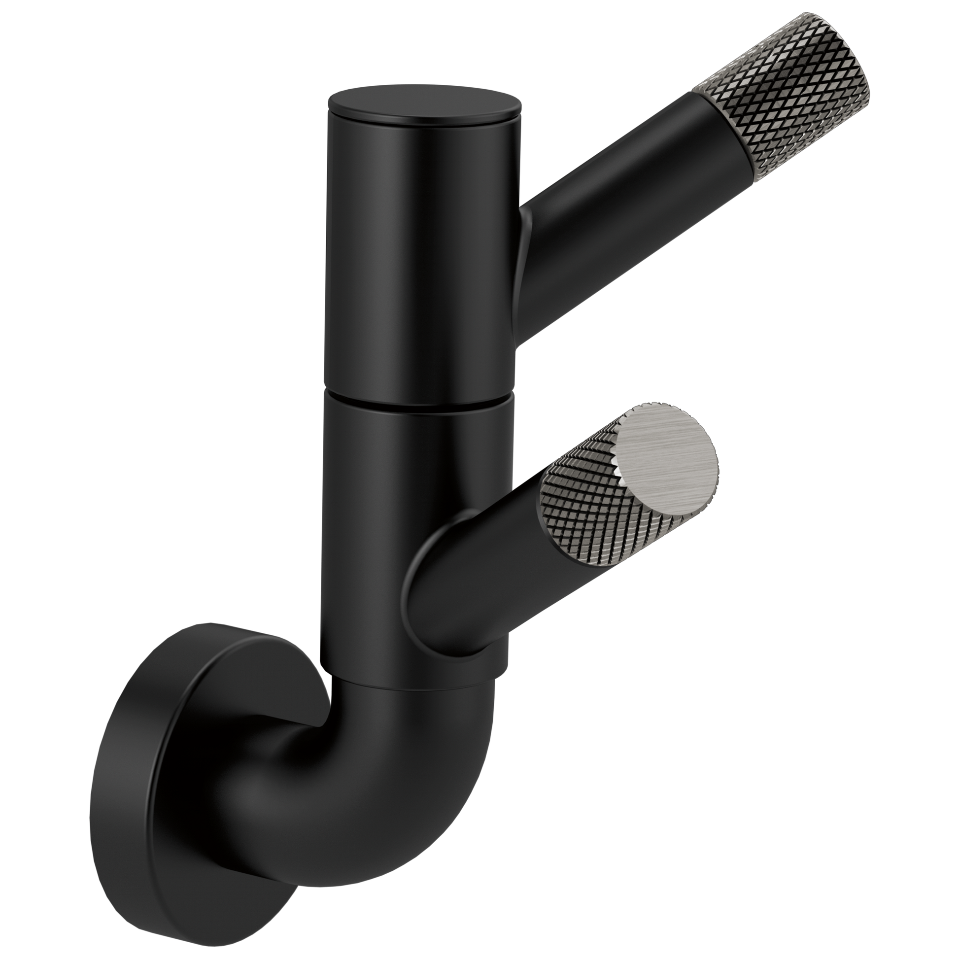 Rotating Double Robe Hook With Knurling