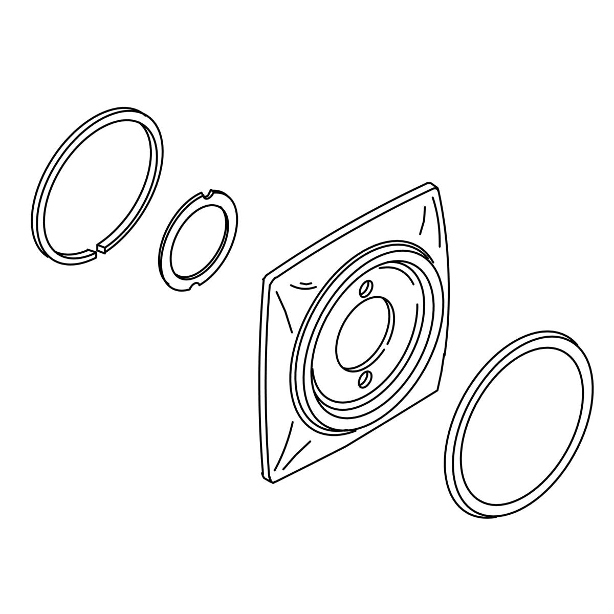 KOHLER K-71839 Escutcheon Kit, Sc
