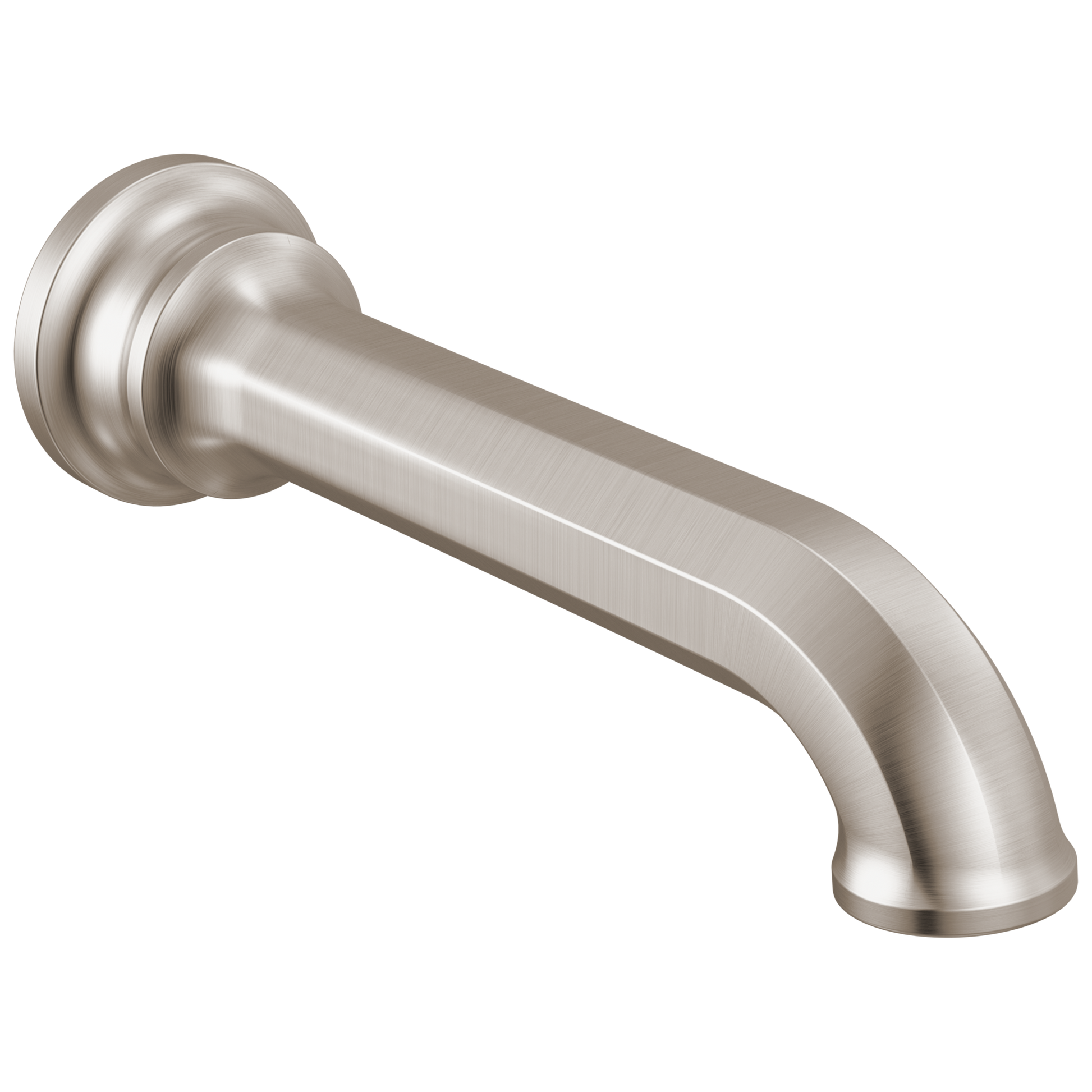 Brizo Beauclere 73665 Non-Diverter Tub Spout - Luxe Nickel