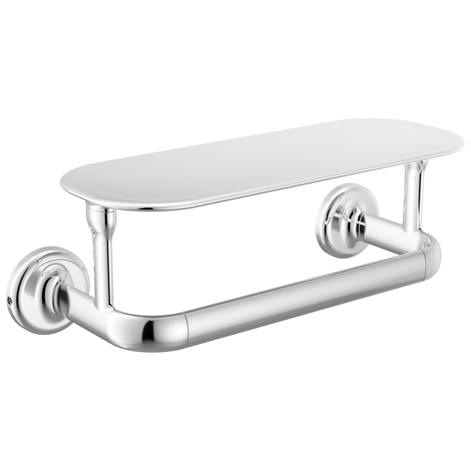 Delta Bonacci 74508 8" Towel Bar with Shelf - Chrome