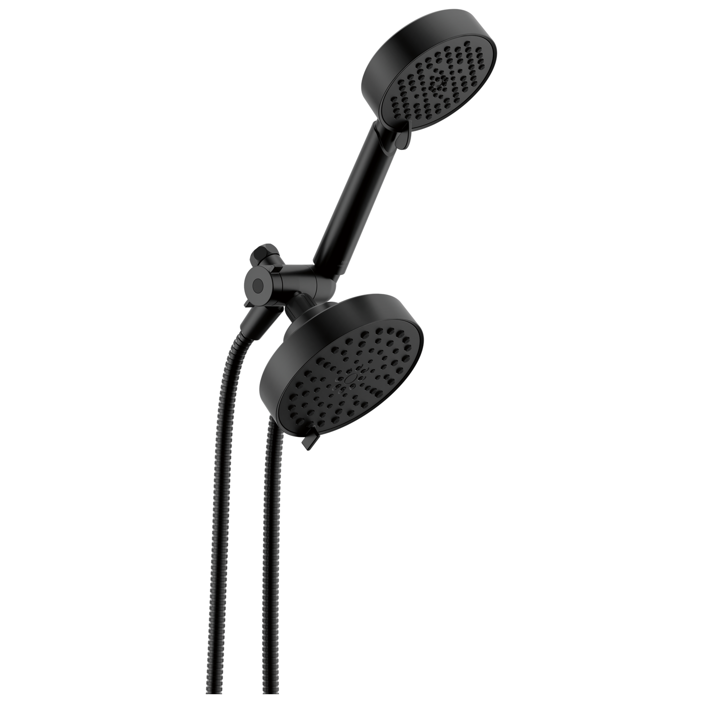 Delta Universal Showering Components 75756BL 5-Setting Two-in-One Combination Shower with Additional Mount - Matte Black
