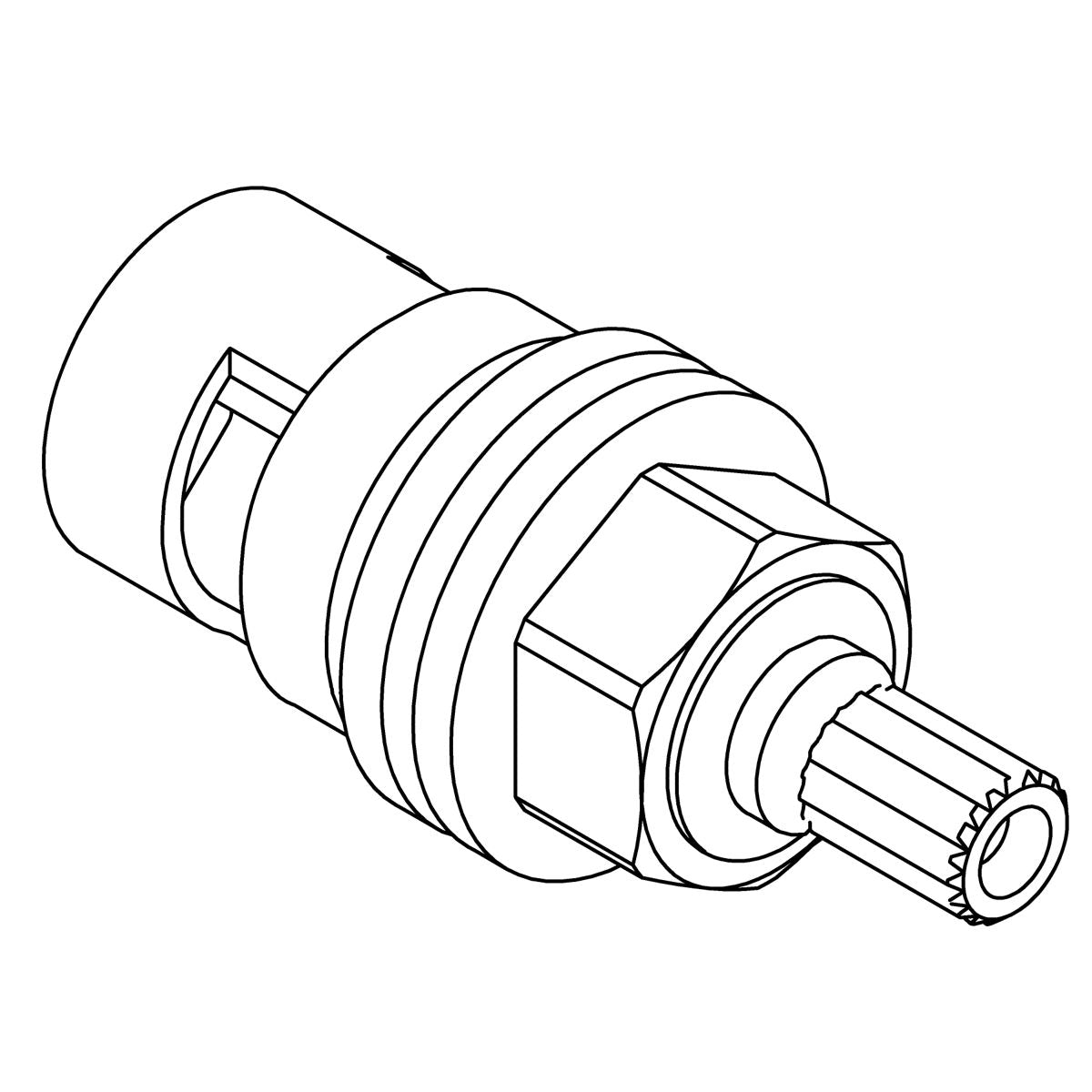KOHLER K-837207 Valve, 1/4T Ccw