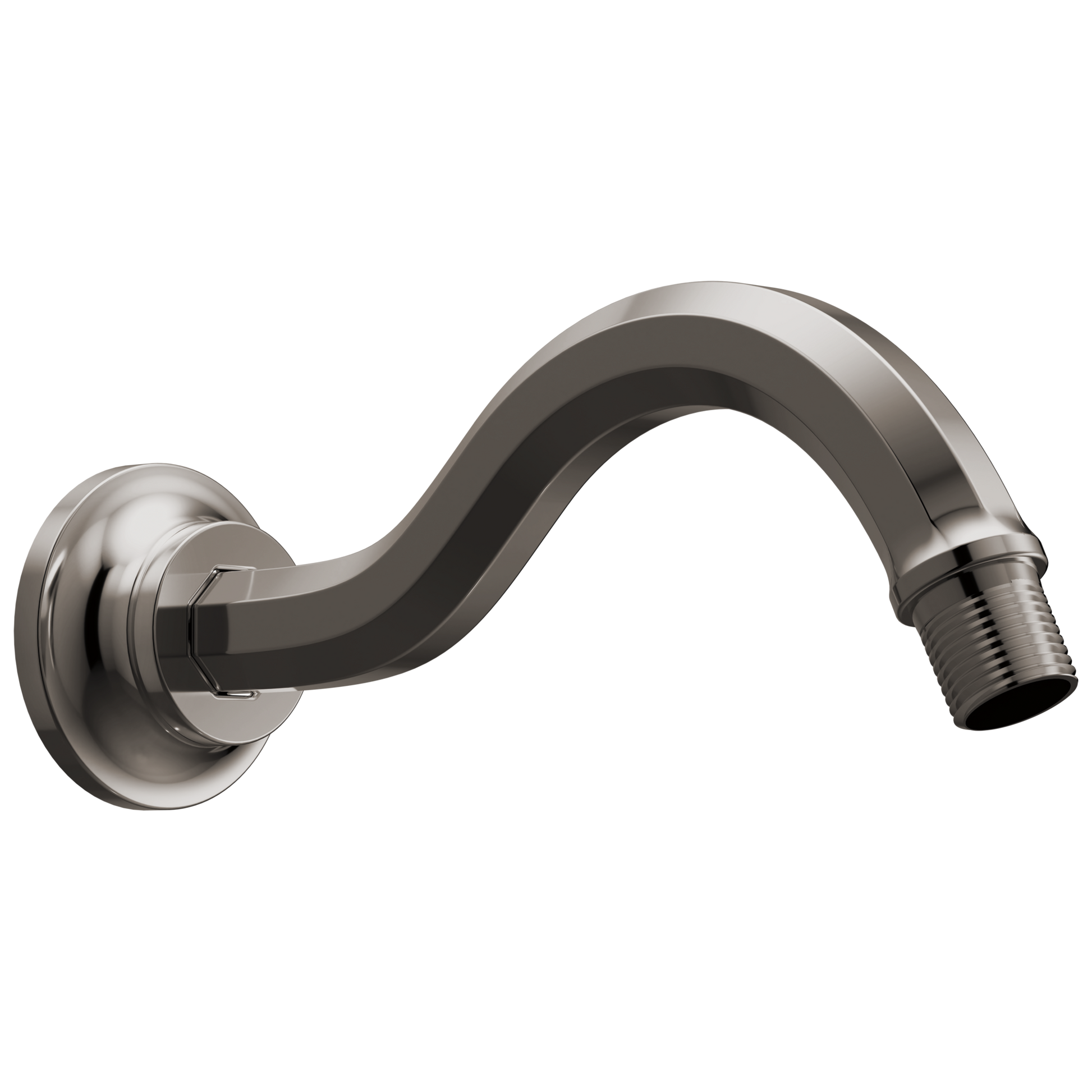 Brizo Beauclere 83865 7 1/2" Shower Arm and Flange - Brilliance Black Onyx
