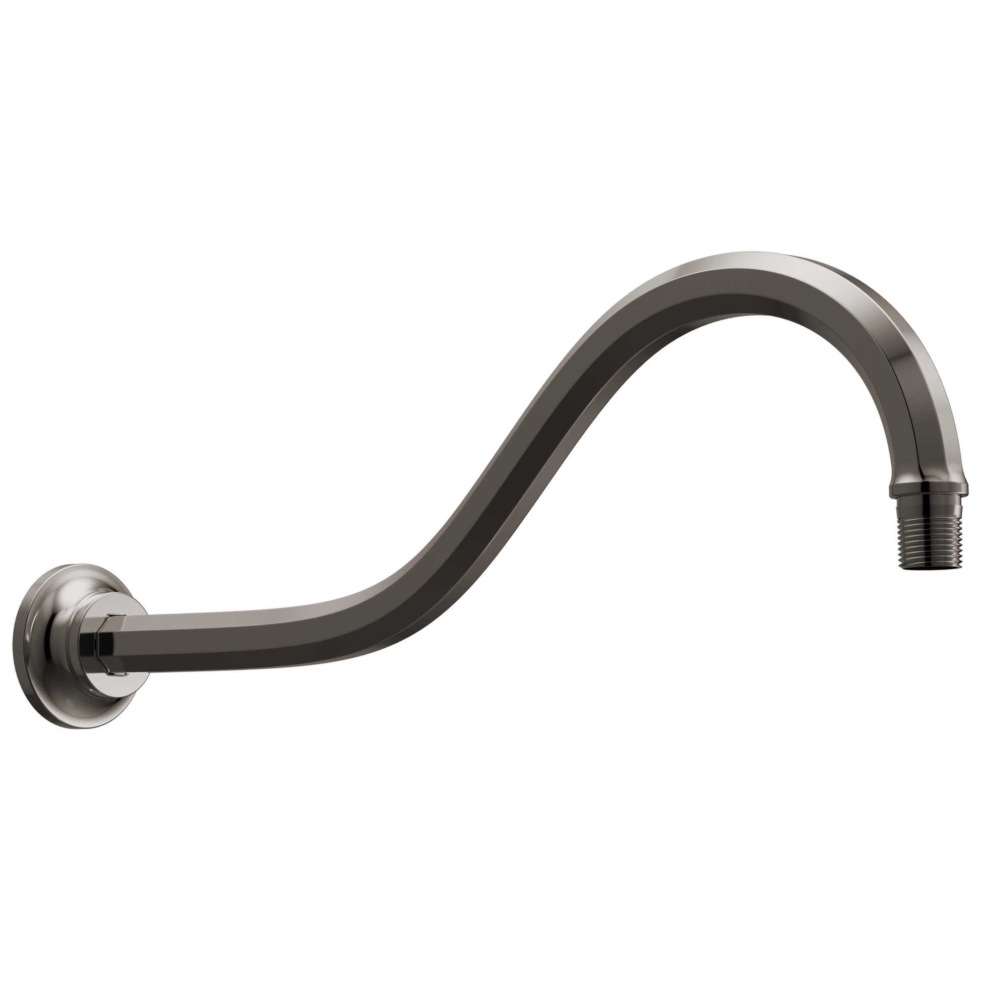 Brizo Beauclere 83965 16" Shower Arm and Flange - Brilliance Black Onyx