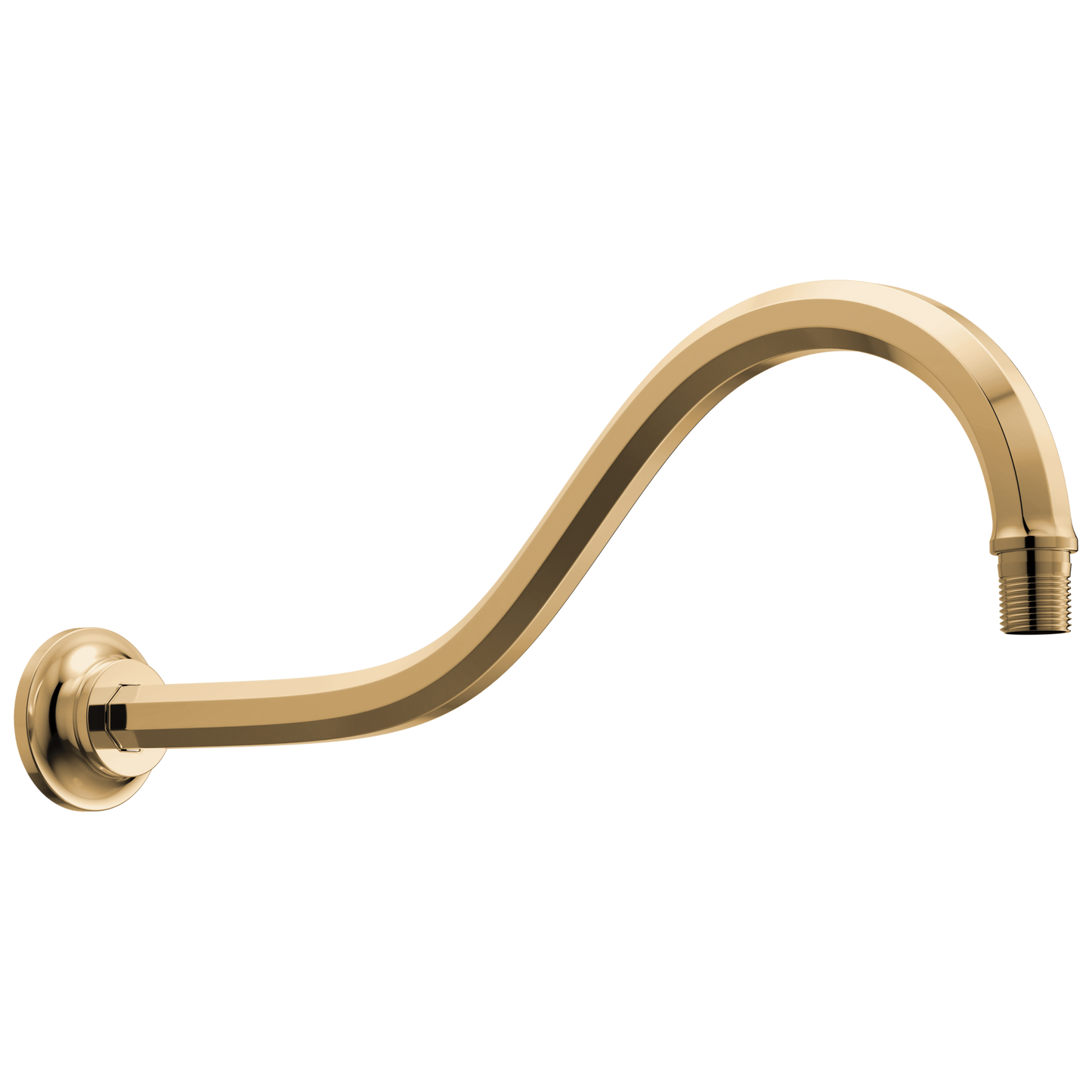 Brizo Beauclere 83965 16" Shower Arm and Flange - Polished Gold