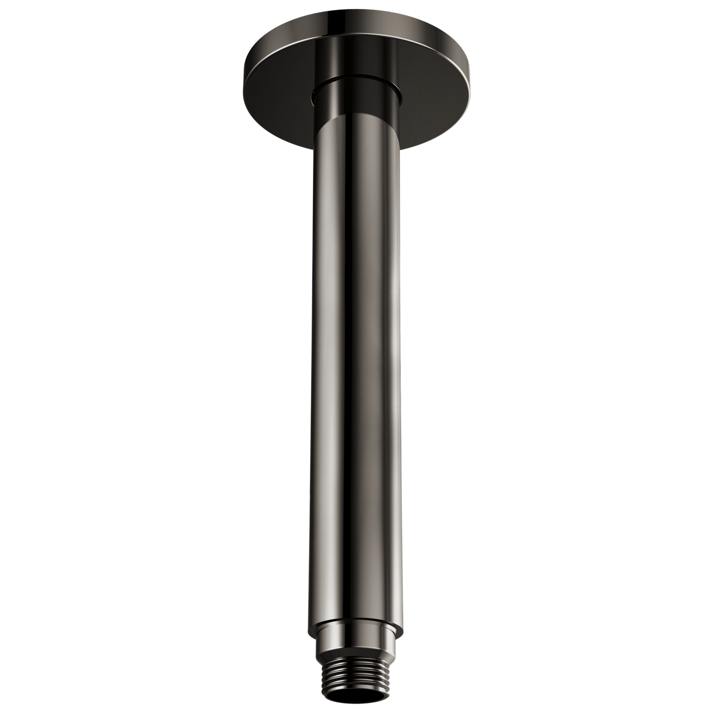 Brizo Kintsu 83992 10" Dual Waterway Ceiling Mount Shower Arm and Flange - Brilliance Black Onyx