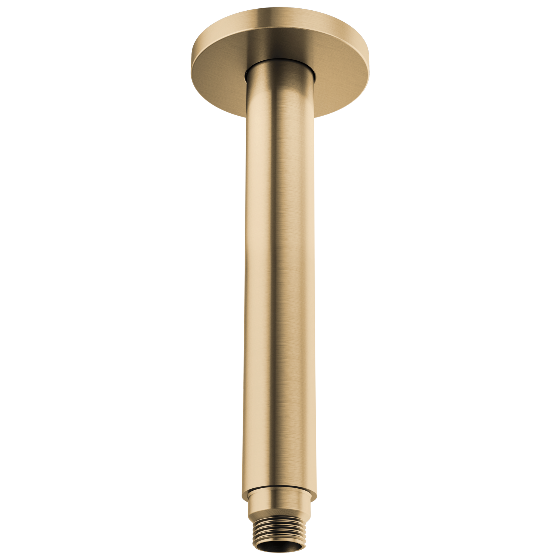 Brizo Kintsu 83992 10" Dual Waterway Ceiling Mount Shower Arm and Flange - Luxe Gold