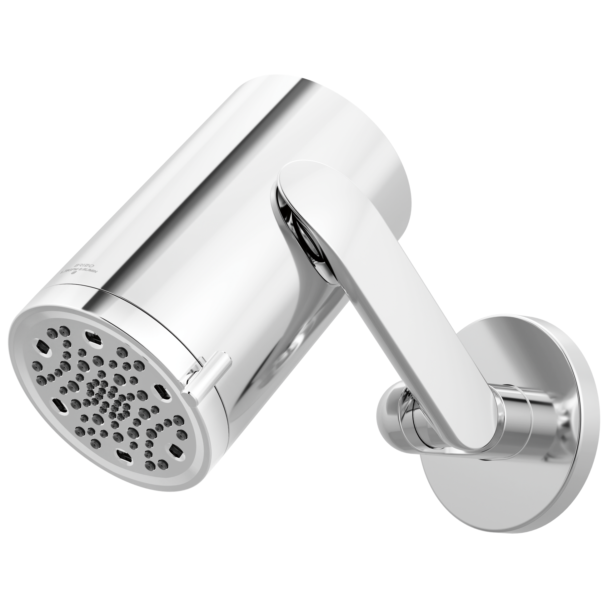 Brizo Roccesco 873111 Multi-Function Sconce Wall Mount Shower Head with Jointed Shower Arm and Flange - 1.75 GPM - Chrome