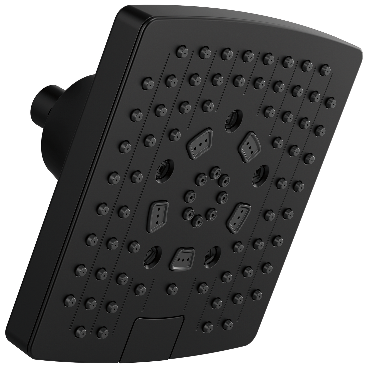 Brizo Essential Shower 87406 7” Linear Square H20Kinetic Multi-Function Wall Mount Showerhead - Matte Black