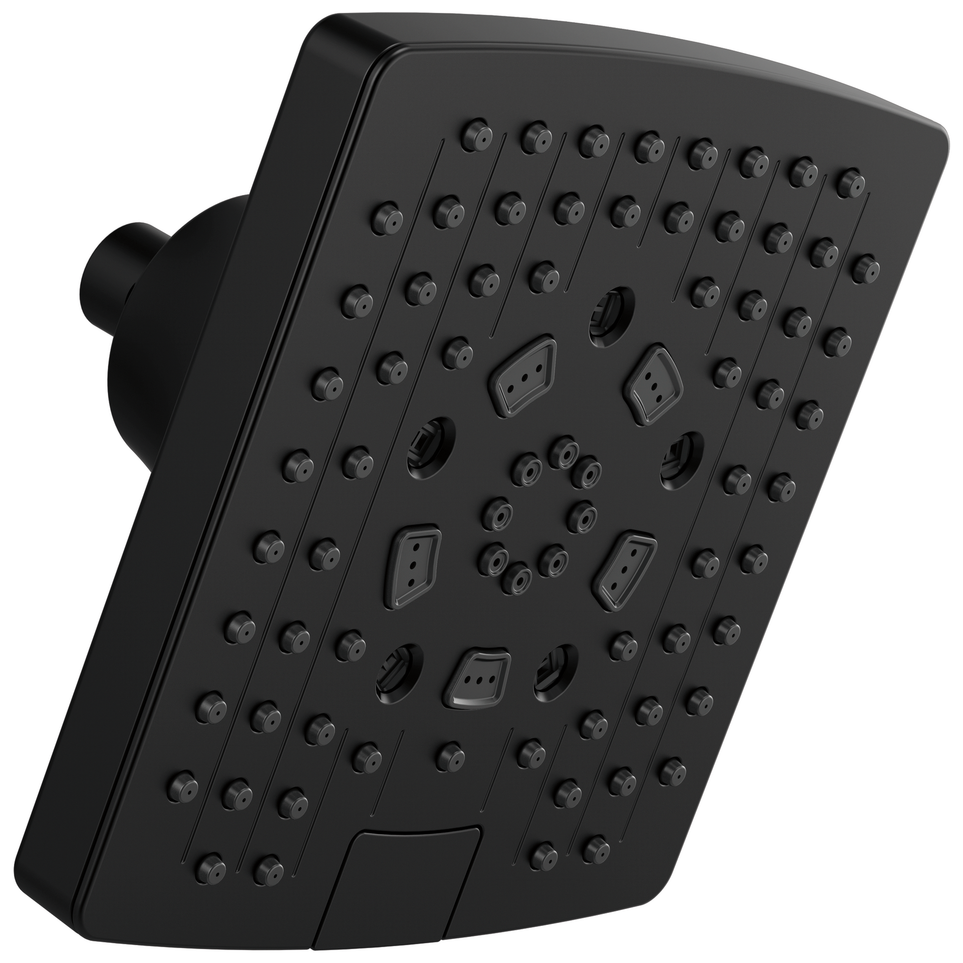 Brizo Essential Shower 87406 7” Linear Square H20Kinetic Multi-Function Wall Mount Showerhead - Matte Black