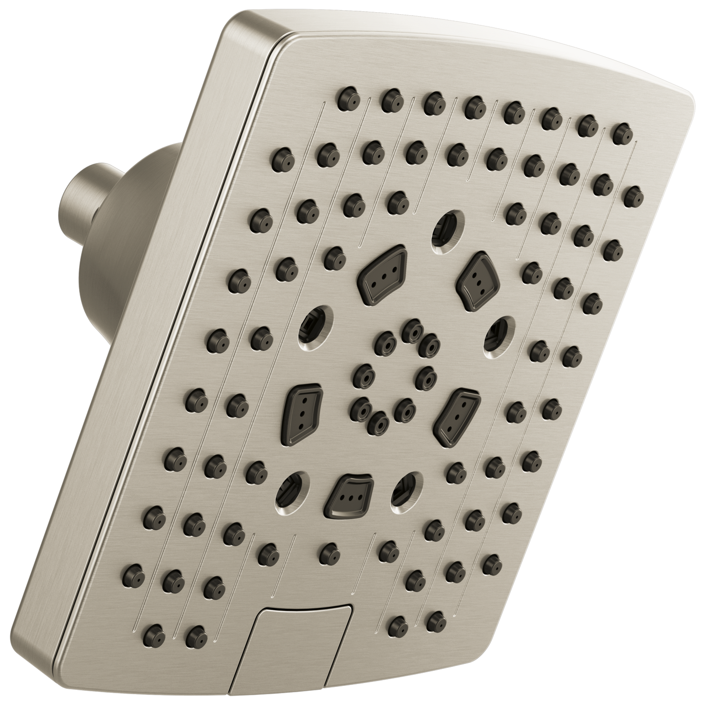 Brizo Essential Shower 87406 7” Linear Square H20Kinetic Multi-Function Wall Mount Showerhead - Brushed Nickel