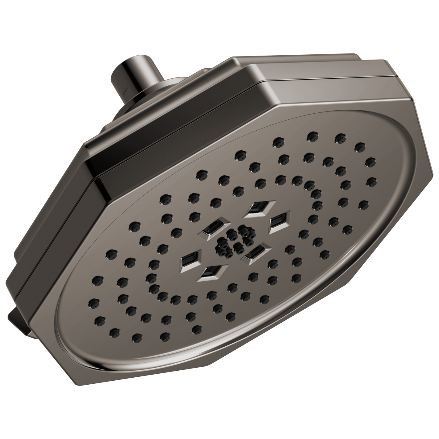 Brizo Beauclere 87465 8" H2OKINETIC Multi-Function Shower Head - Brilliance Black Onyx