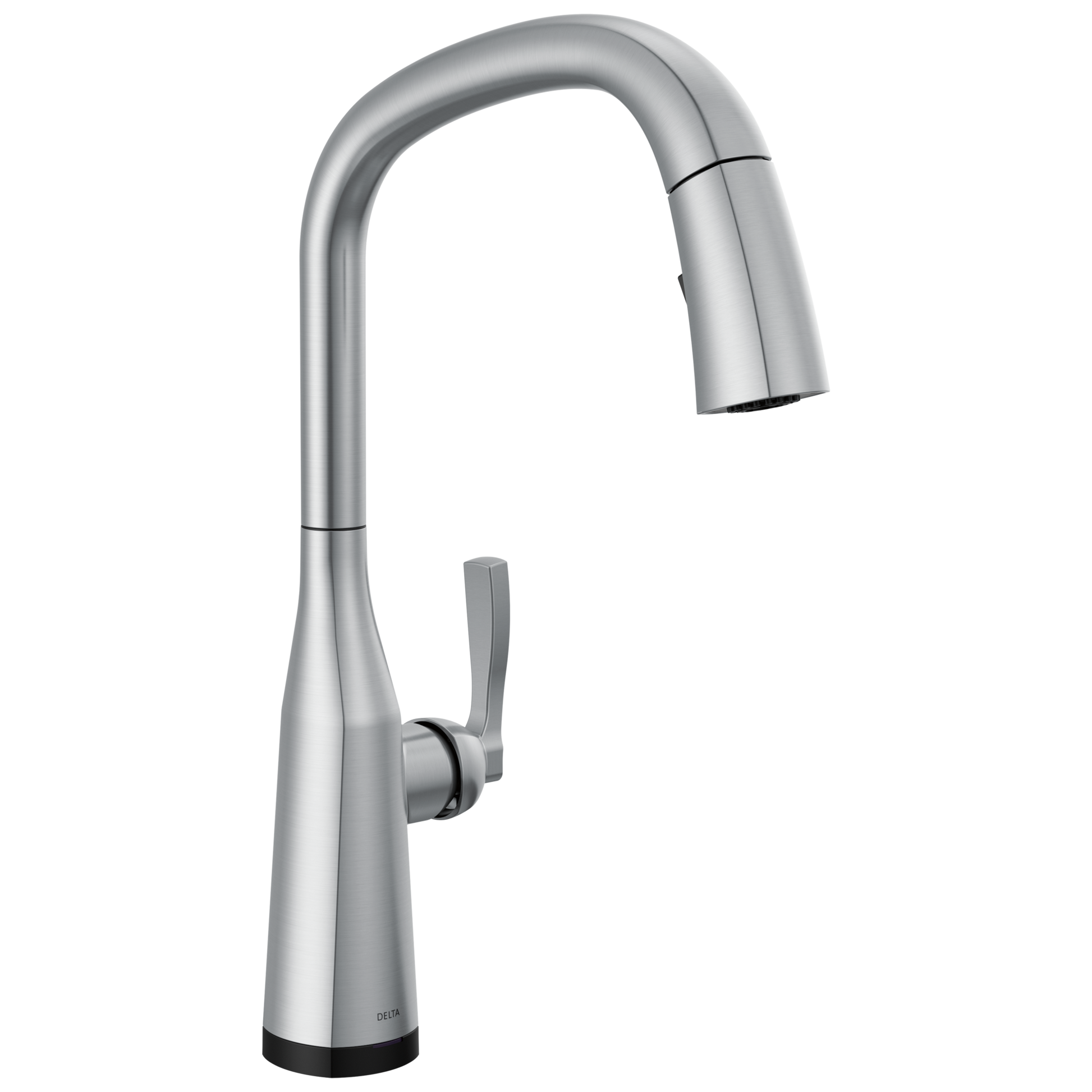 Delta Stryke 9176TLV VoiceIQ Single Handle Pull-Down Faucet with TouchTouch 2O Technology - Lumicoat Arctic Stainless