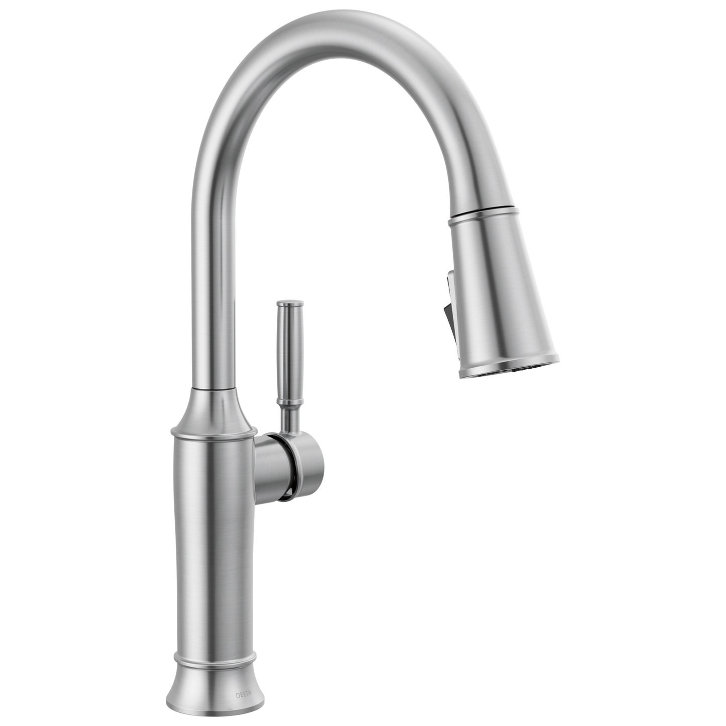 Delta Renaldi 9184 Single Handle Pull-Down Kitchen Faucet - Lumicoat Arctic Stainless
