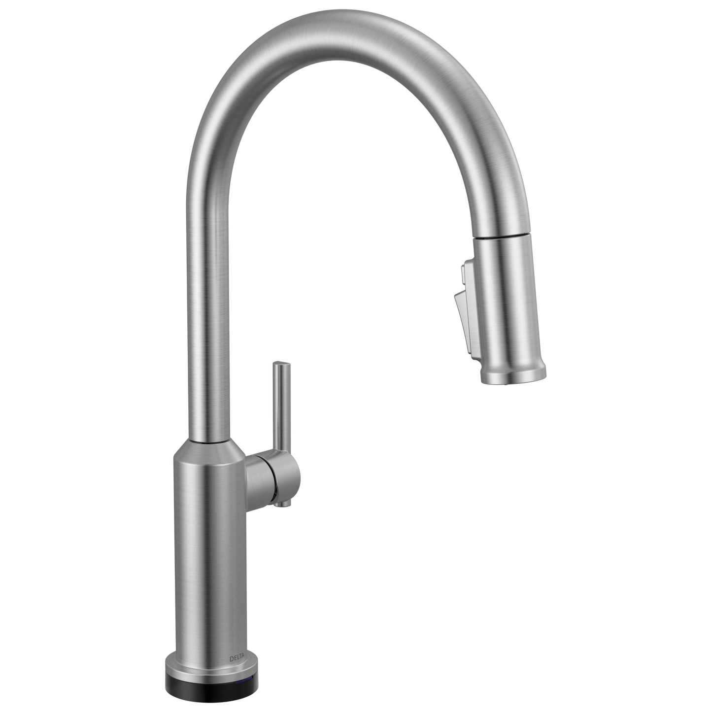 Delta Cordova 9185TL Touch2O Technology Kitchen Faucet with Touchless Technology - Lumicoat Arctic Stainless