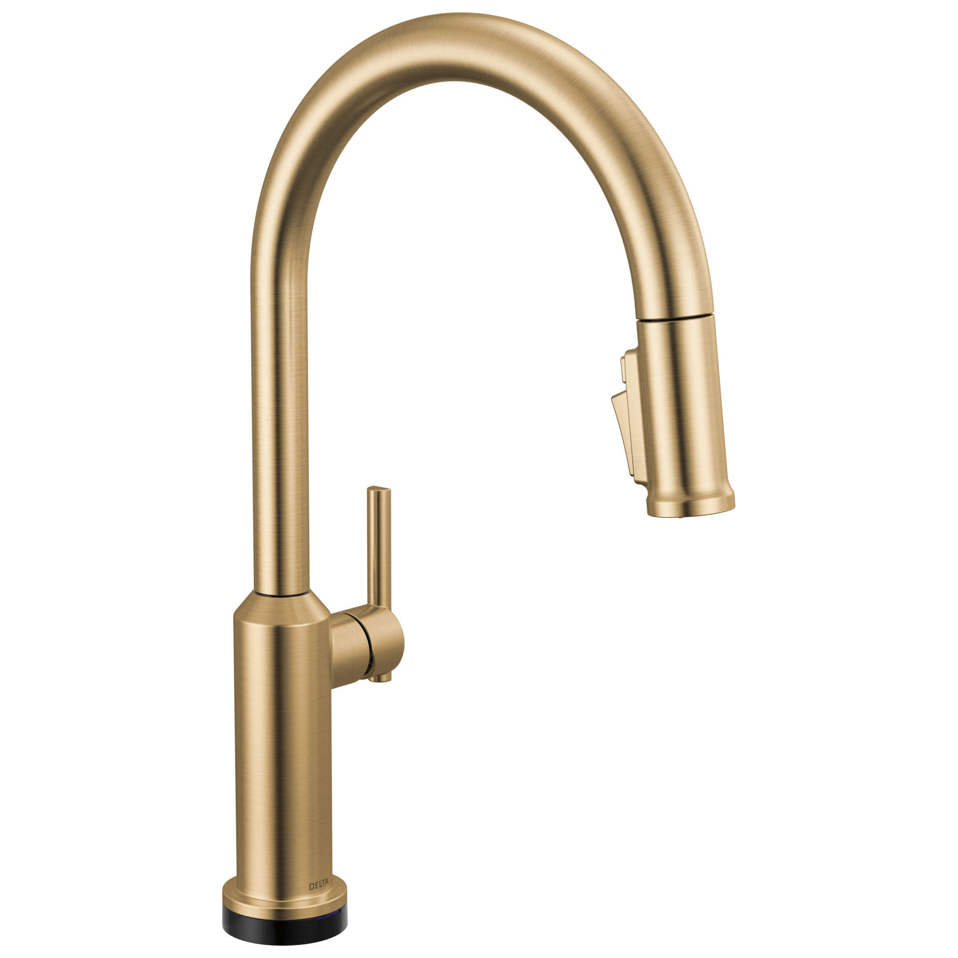 Delta Cordova 9185TL Touch2O Technology Kitchen Faucet with Touchless Technology - Lumicoat Champagne Bronze
