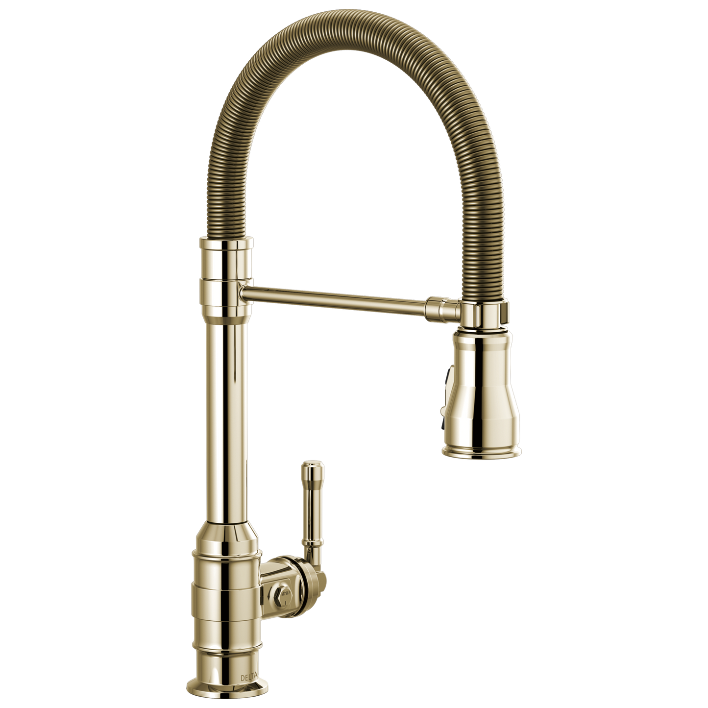 Single Handle Pull-Down Kitchen Faucet With Spring Spout