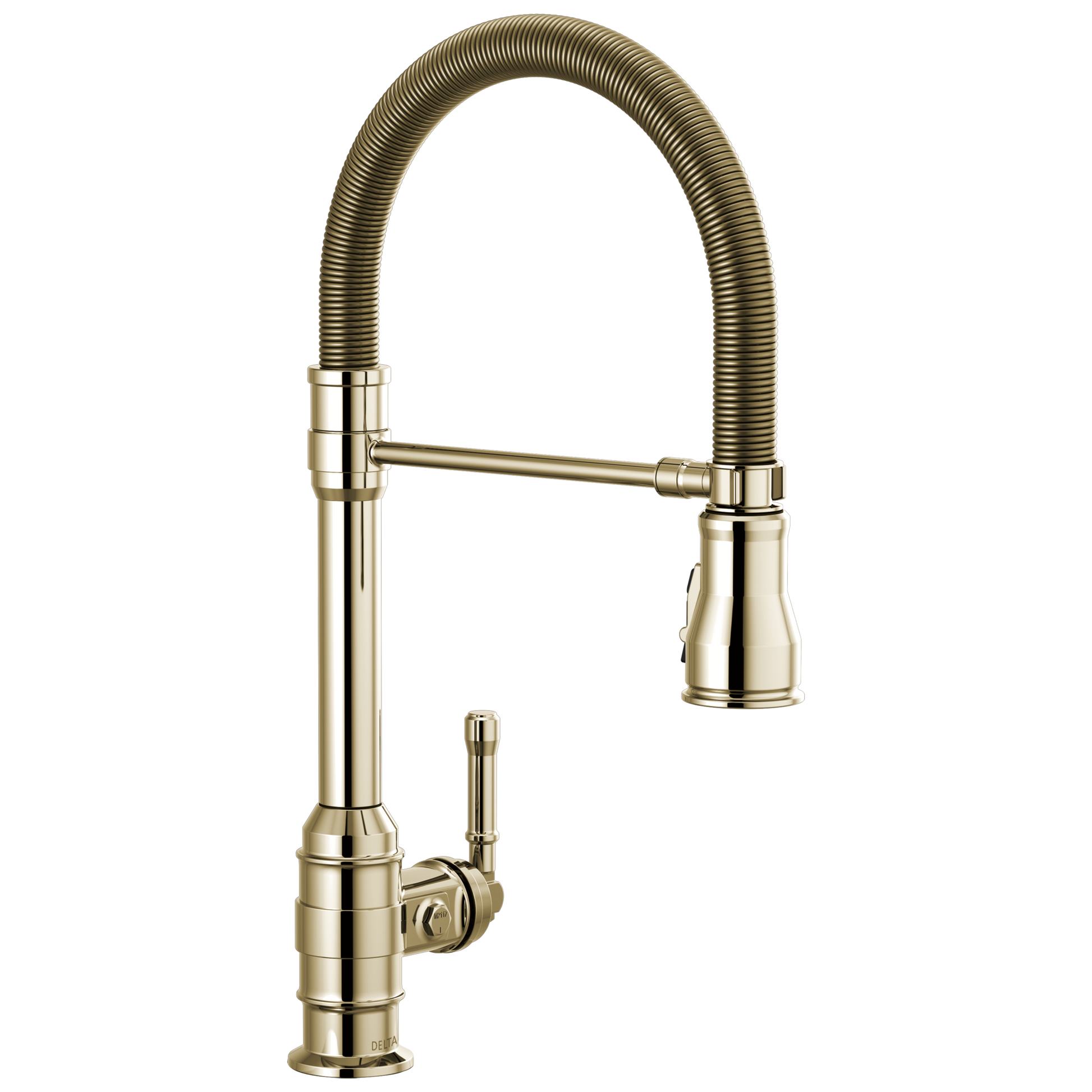 Single Handle Pull-Down Kitchen Faucet With Spring Spout