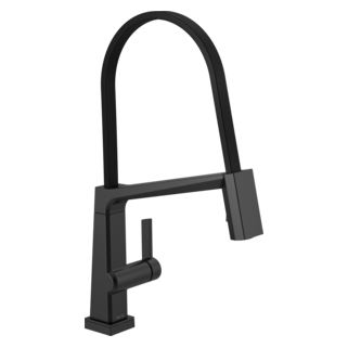 Delta Pivotal: Single Handle Exposed Hose Kitchen Faucet With Touch2O Technology