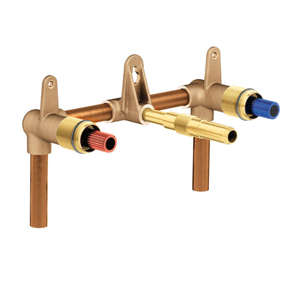 Moen M-Pact 9700 Wallmount valve 8" center 1/2" CC connection