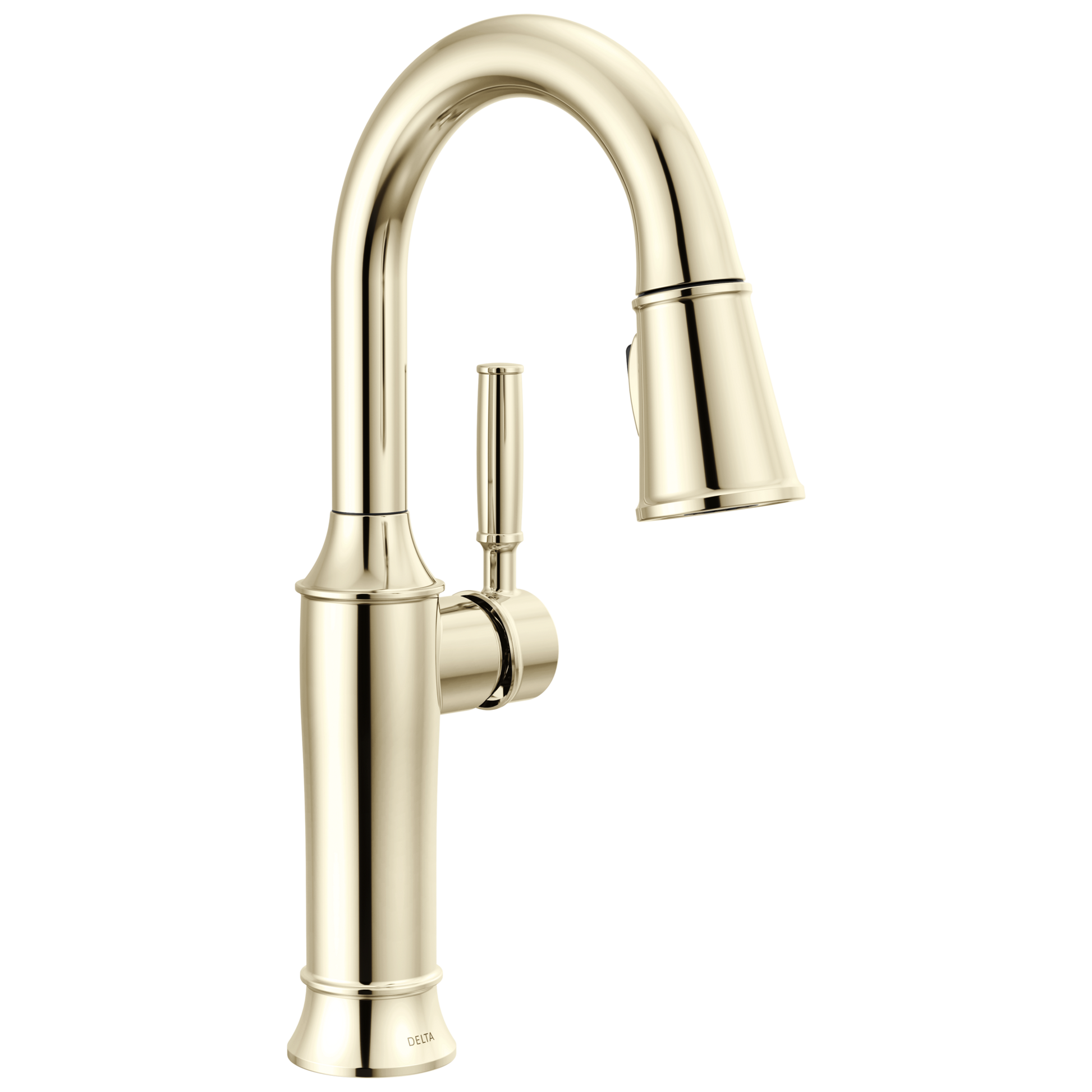 Delta Renaldi 9984 Single Handle Pull-Down Bar / Prep Faucet - Lumicoat Polished Nickel