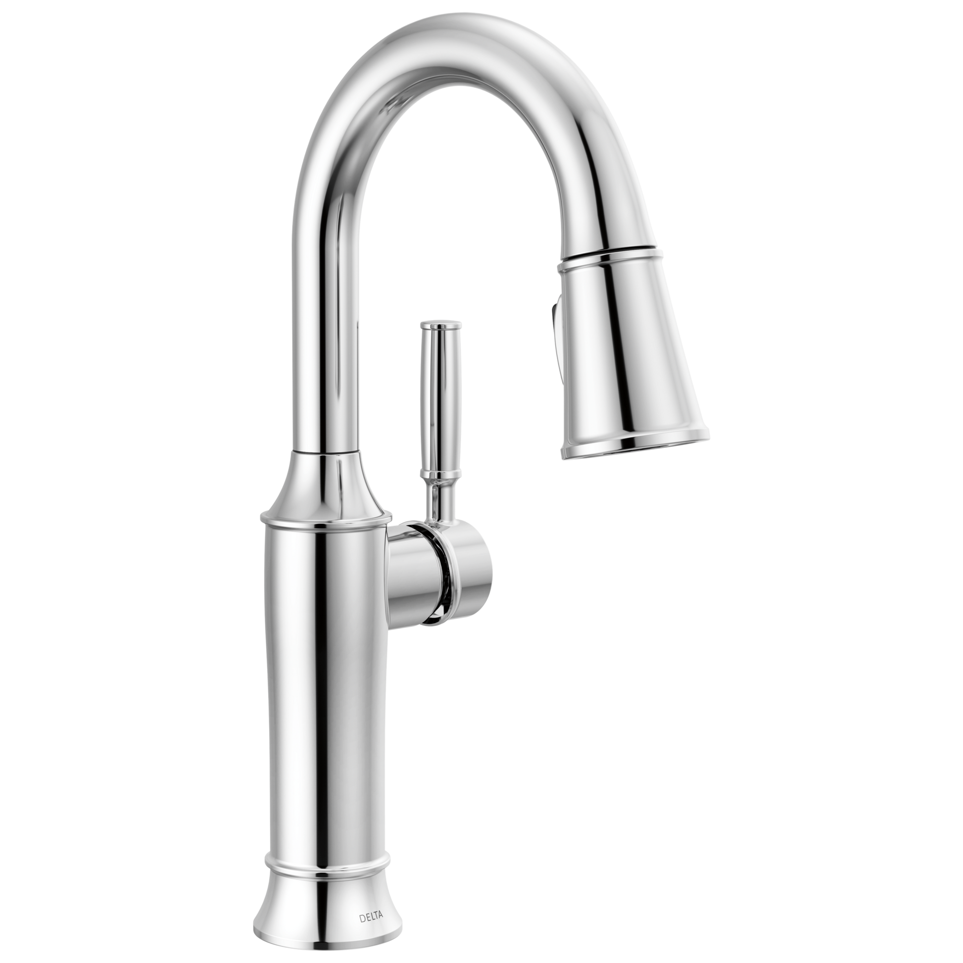 Delta Renaldi 9984 Single Handle Pull-Down Bar / Prep Faucet - Lumicoat Chrome