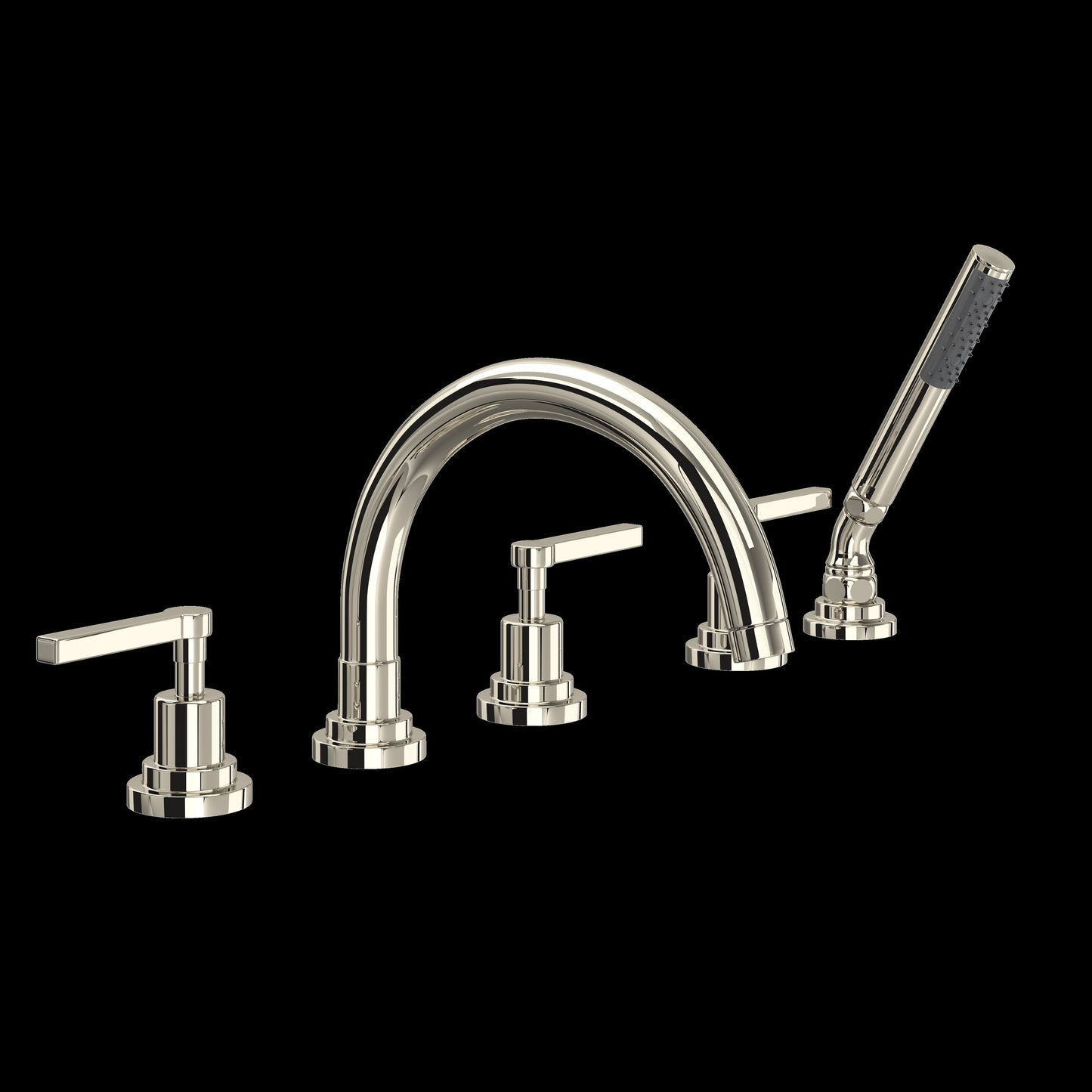 ROHL A2214 Lombardia® 5-Hole Deck Mount Tub Filler With C-Spout