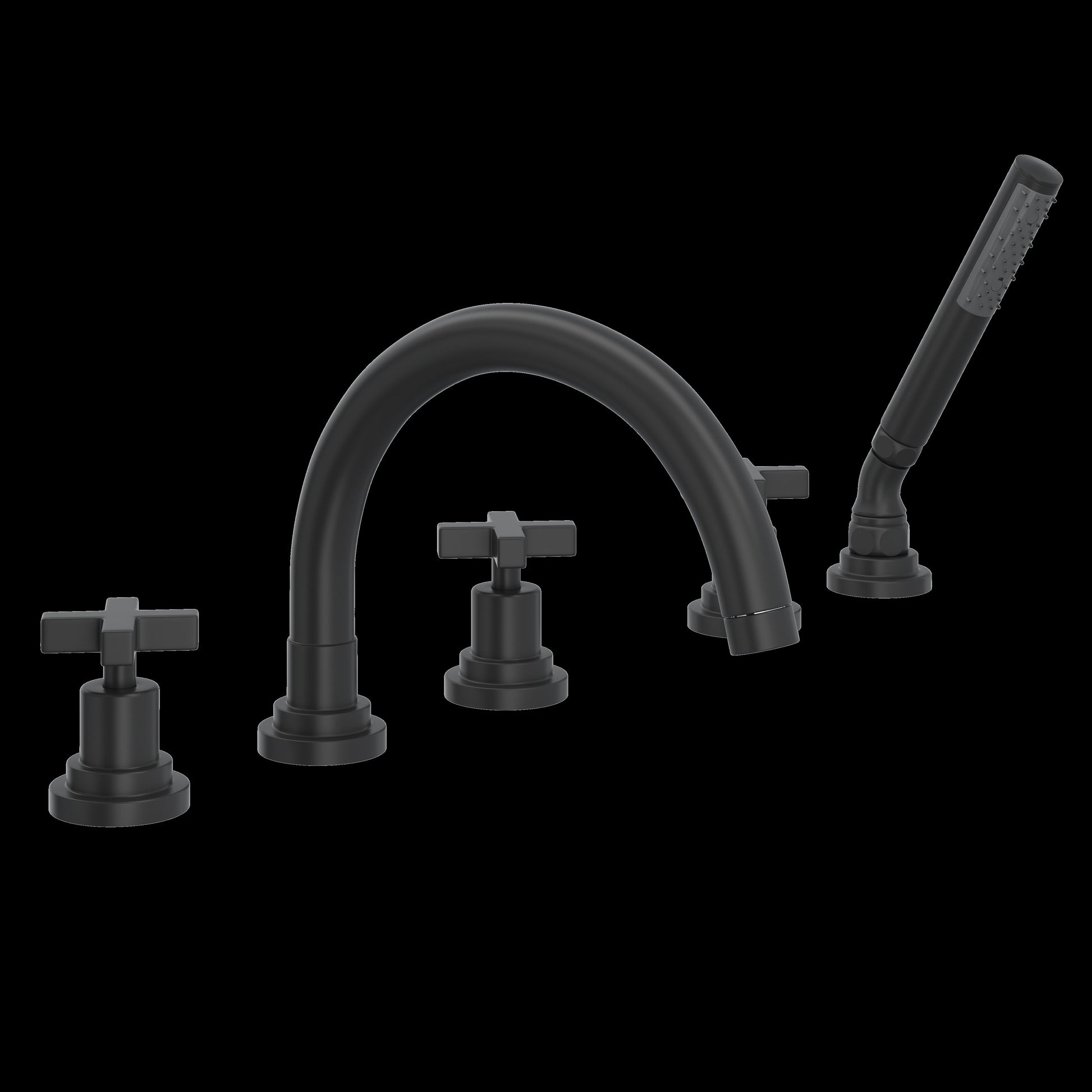ROHL A2214 Lombardia® 5-Hole Deck Mount Tub Filler With C-Spout