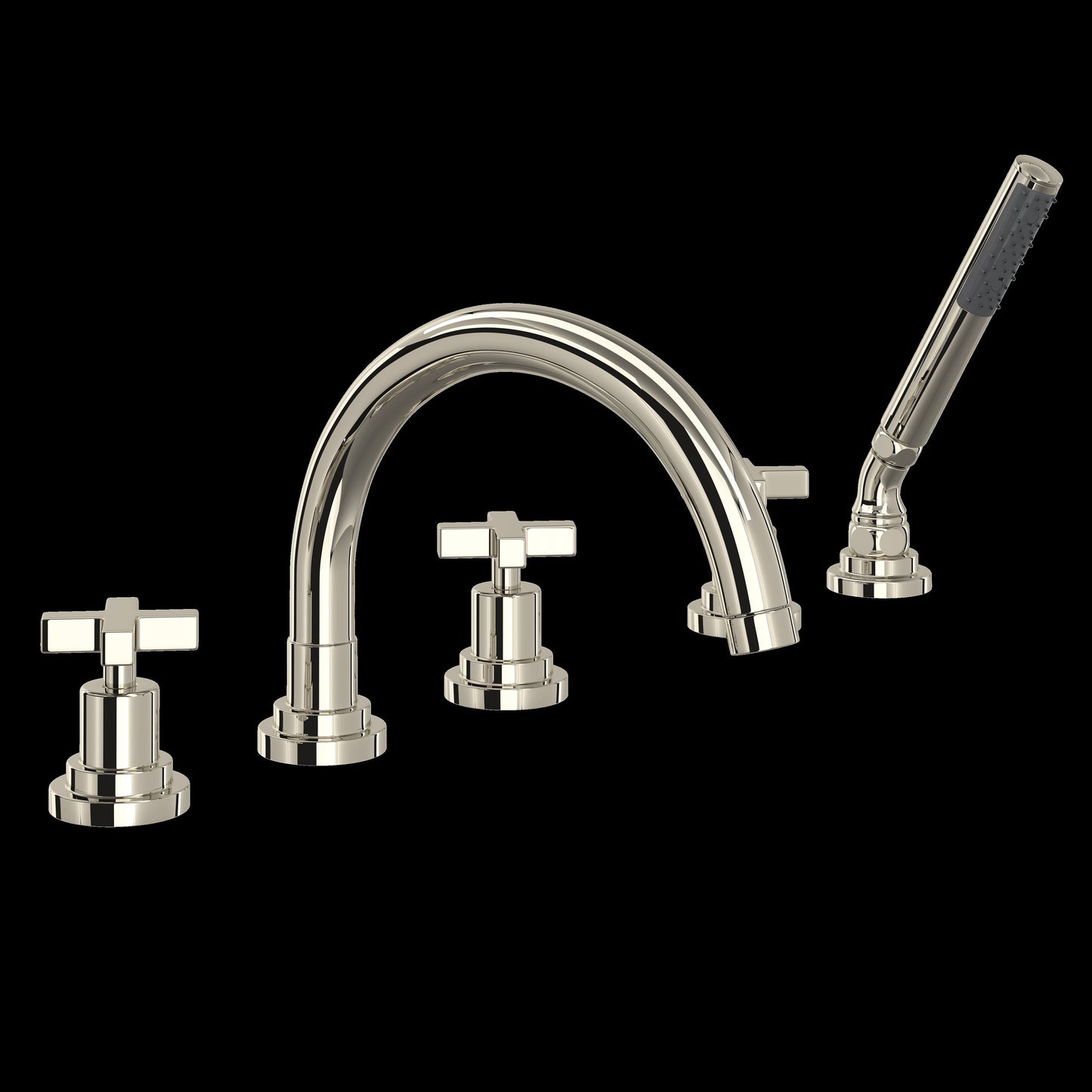 ROHL A2214 Lombardia® 5-Hole Deck Mount Tub Filler With C-Spout
