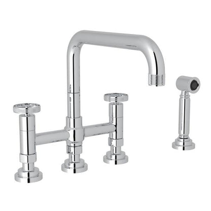 ROHL A3358WS Campo Bridge Kitchen Faucet With Side Spray