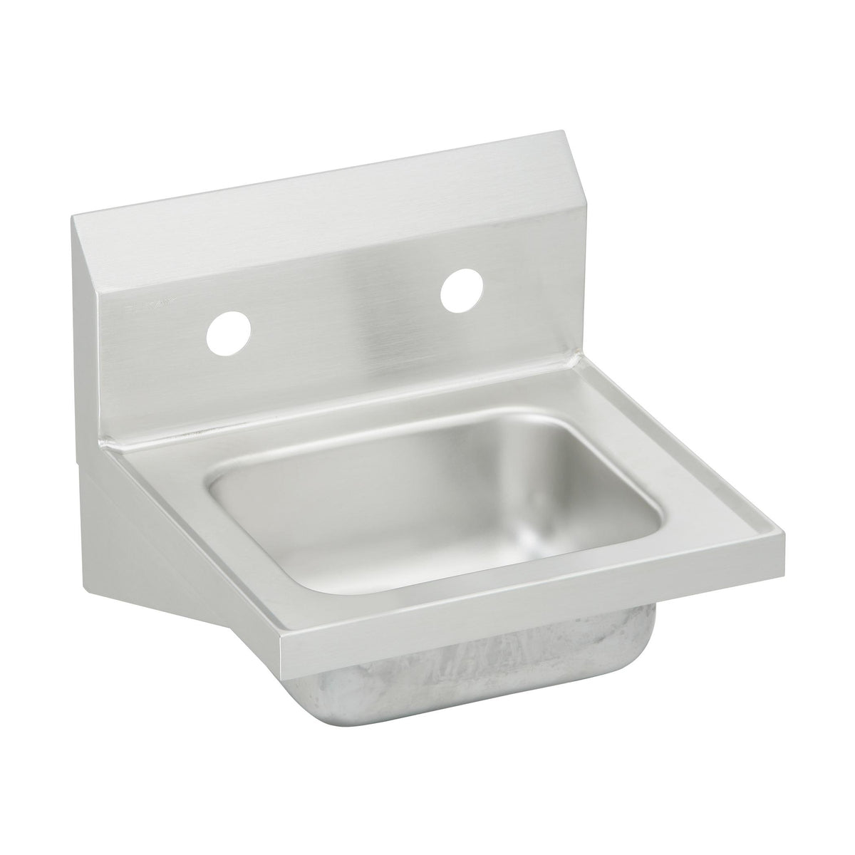 Elkay Stainless Steel 16-3/4" x 15-1/2" x 13" 2-Hole Single Bowl Wall Hung Handwash Sink