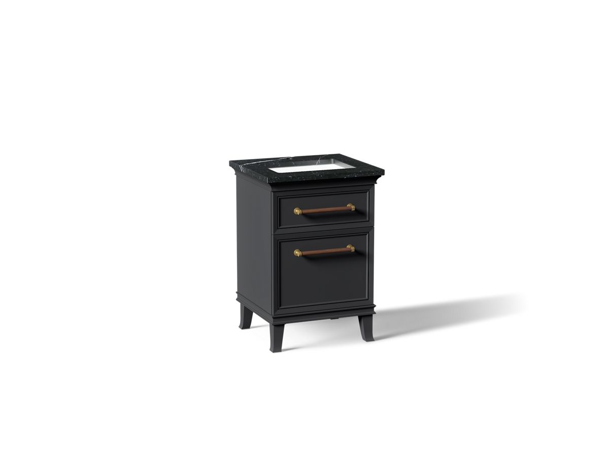 KOHLER K-CM29469-BD1 Artifacts 24" Bathroom Vanity Cabinet with Sink and Quartz Top