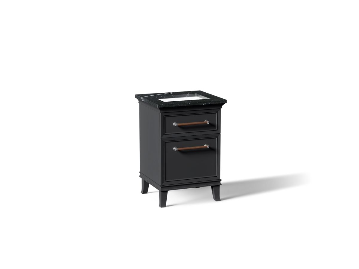 KOHLER K-CM29469-BD1 Artifacts 24" Bathroom Vanity Cabinet with Sink and Quartz Top