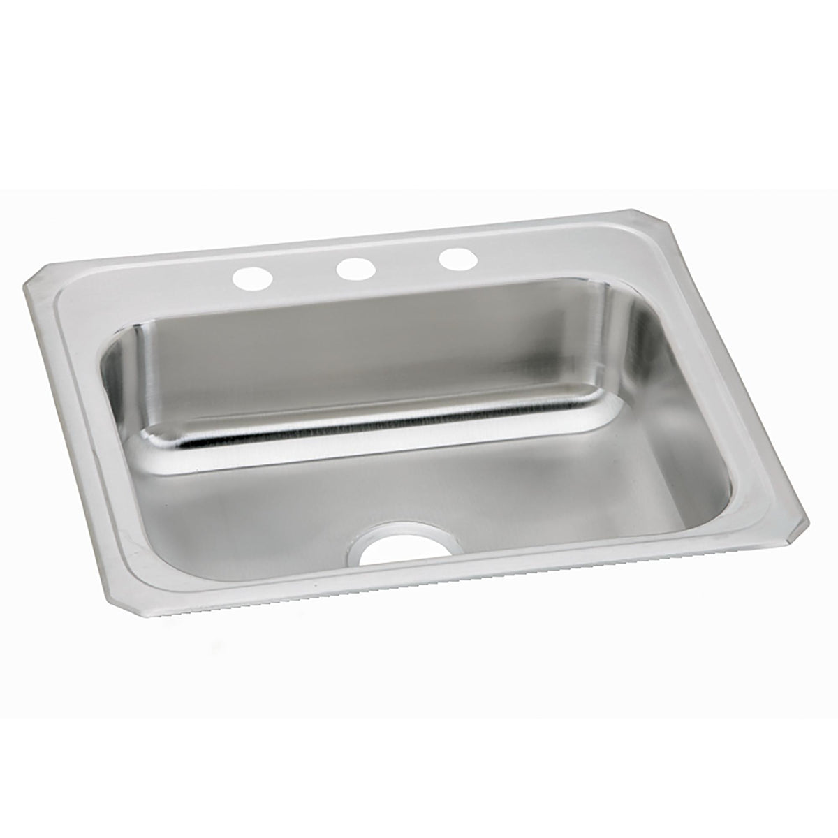 Elkay Celebrity Stainless Steel 25" x 21-1/4" x 6-7/8" 1-Hole Single Bowl Drop-in Sink