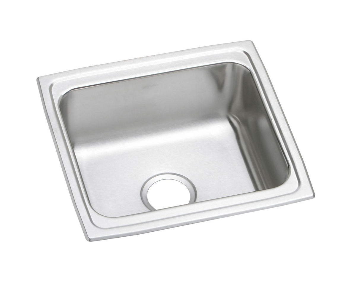Elkay Lustertone Classic Stainless Steel 19" x 18" x 10-1/8" 0-Hole Single Bowl Drop-in Bar Sink