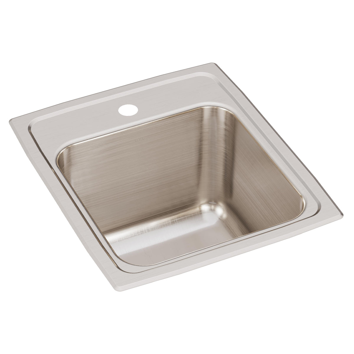 Elkay Lustertone Classic Stainless Steel 15" x 17-1/2" x 10" 1-Hole Single Bowl Drop-in Sink