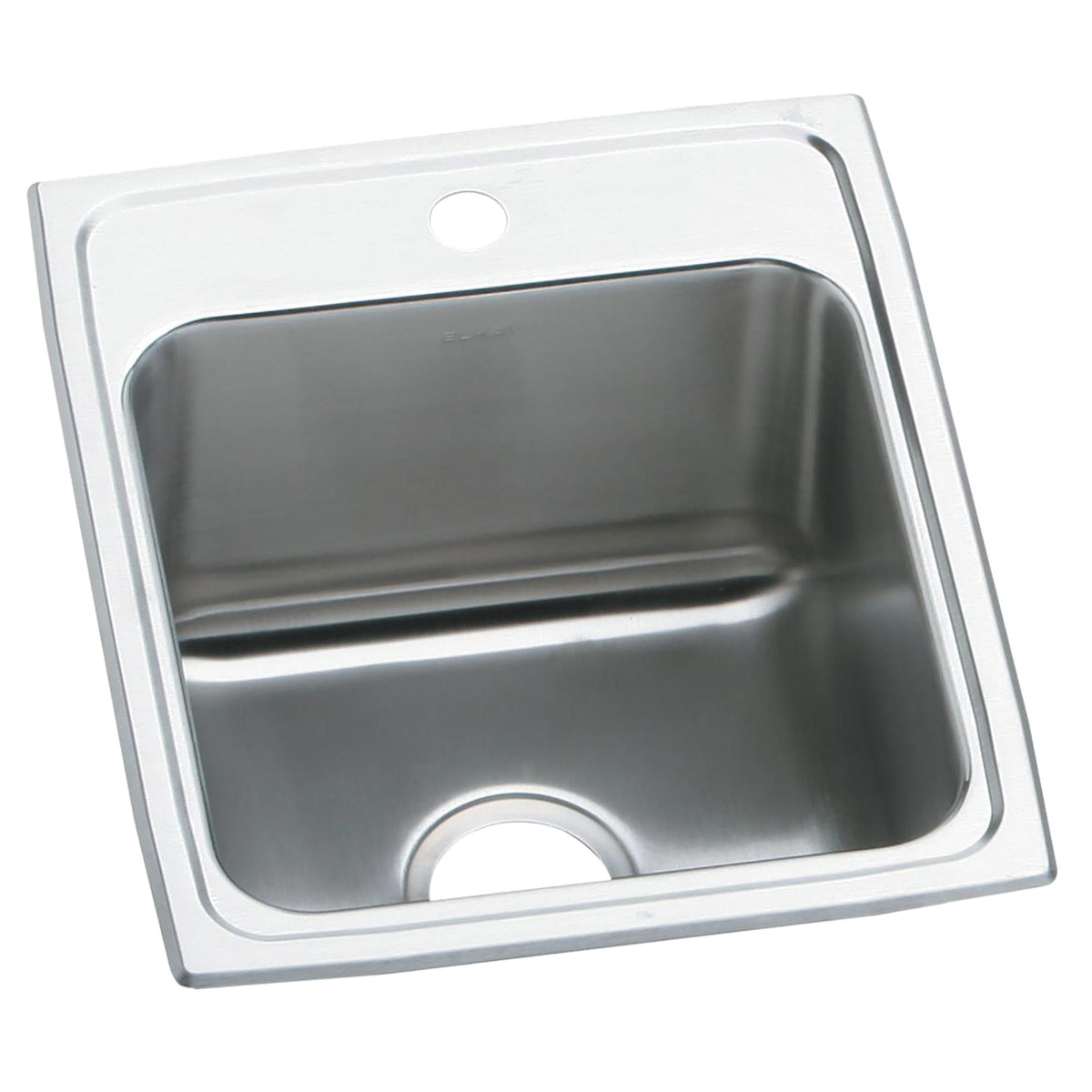 Elkay Lustertone Classic Stainless Steel 17" x 20" x 10-1/8" 1-Hole Single Bowl Drop-in Sink