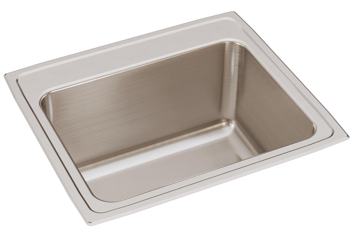 Elkay Lustertone Classic Stainless Steel 25" x 22" x 12-1/8" 0-Hole Single Bowl Drop-in Sink