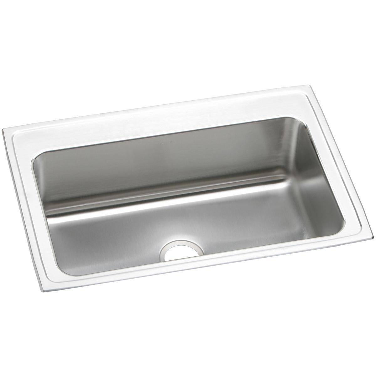 Elkay Lustertone Classic Stainless Steel 33" x 22" x 10-1/8" Single Bowl Drop-in Sink