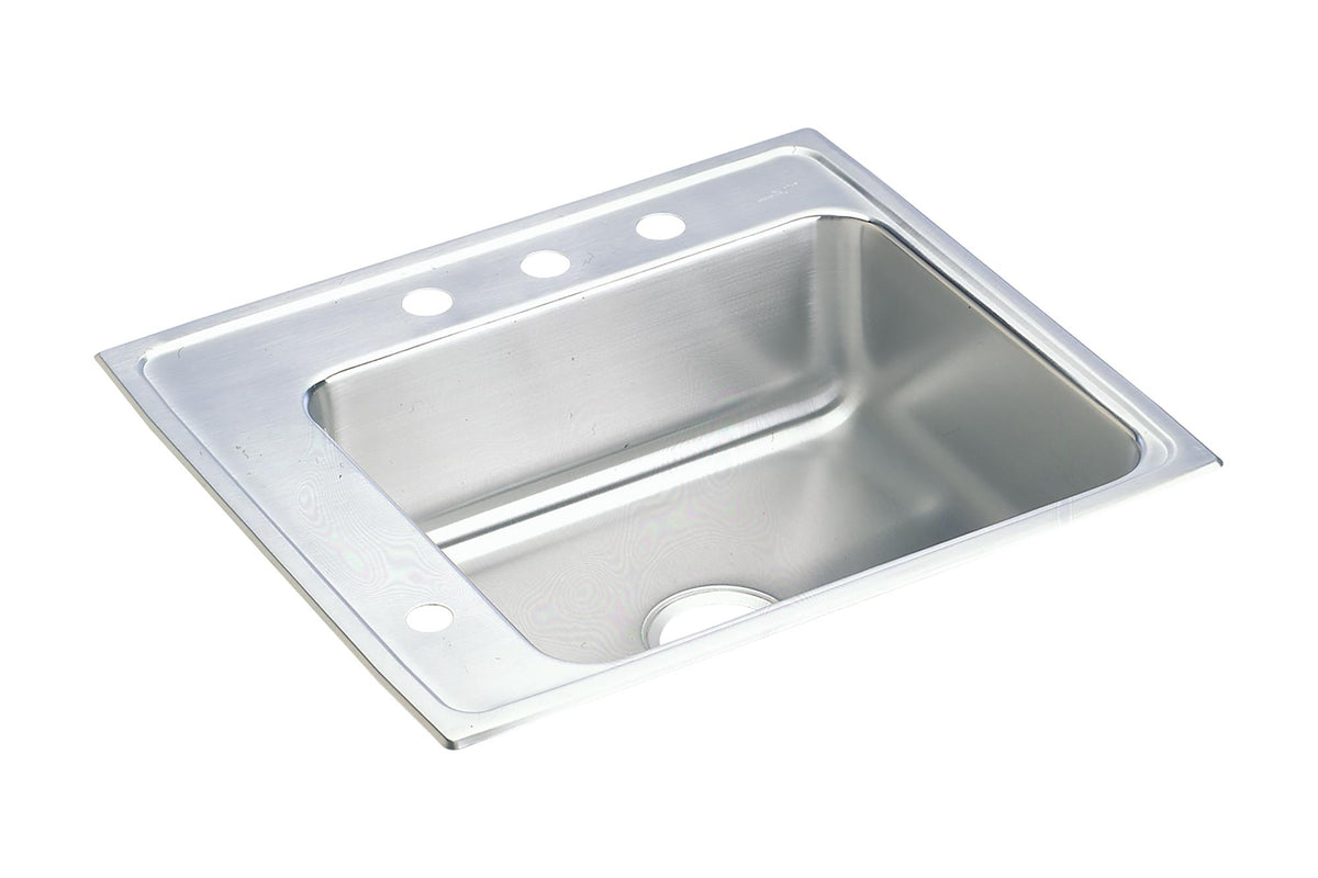 Elkay Lustertone Classic Stainless Steel 22" x 19-1/2" x 5-1/2" Single Bowl Drop-in Classroom ADA Sink