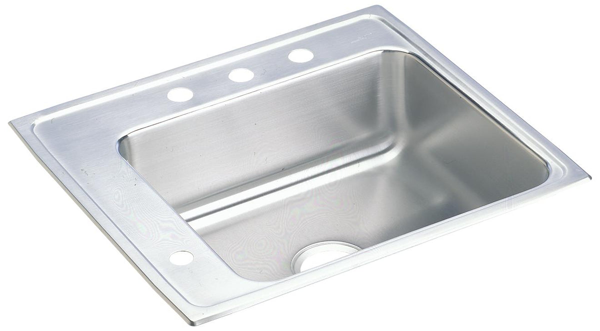 Elkay Lustertone Classic Stainless Steel 25" x 22" x 5-1/2" Single Bowl Drop-in Classroom ADA Sink